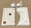 Mug handle molds with and without spares