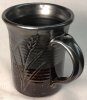 Metallic black glazed mug