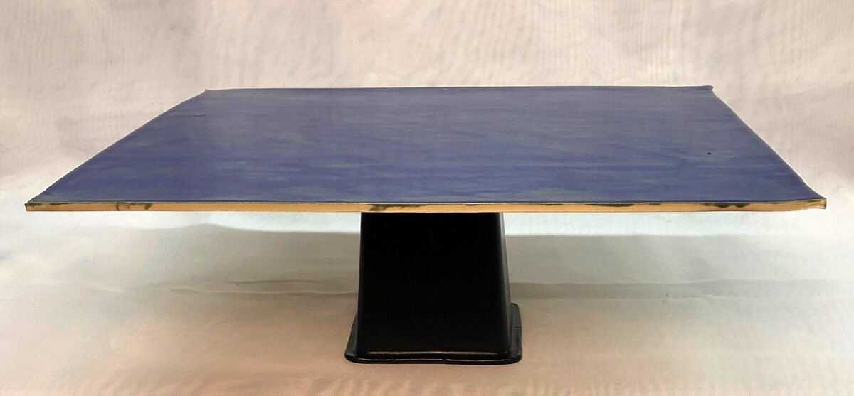 A thin flat porcelain tile
