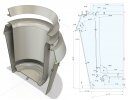 3D printed jigger case mold