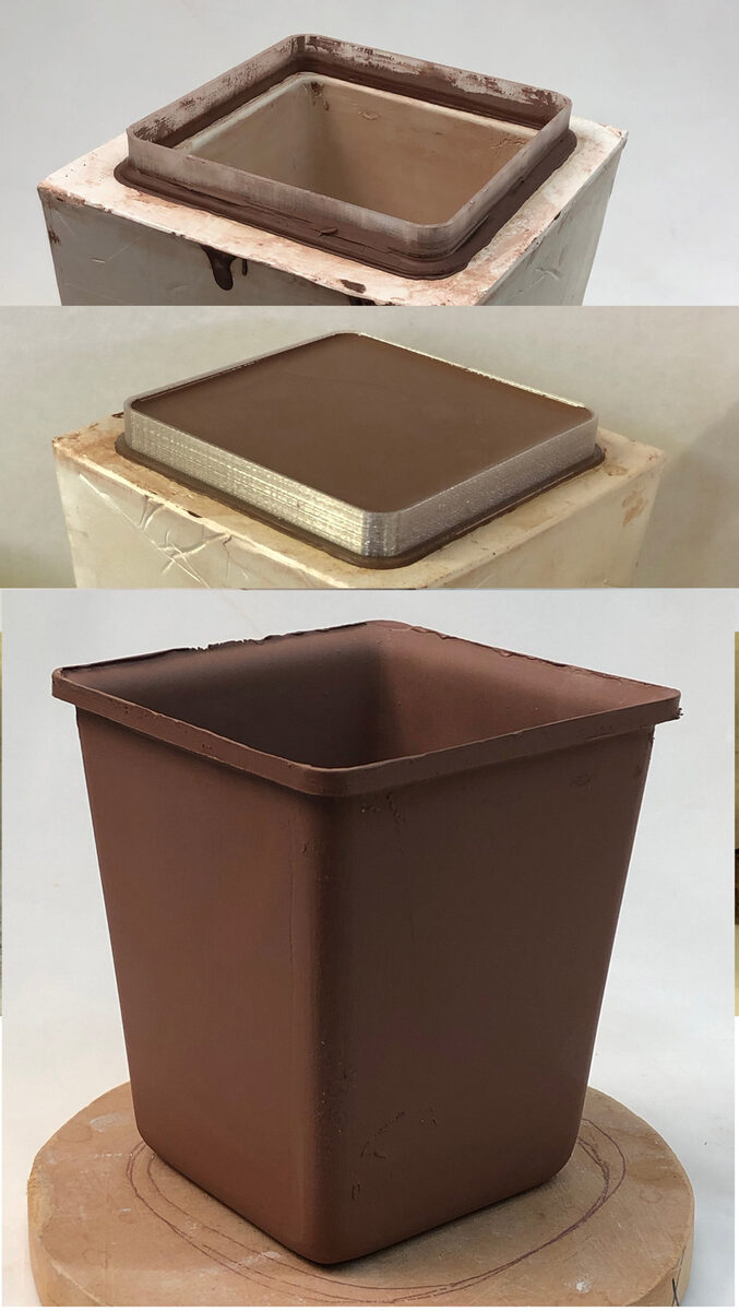 3D-printed spout for a slip-casting mold