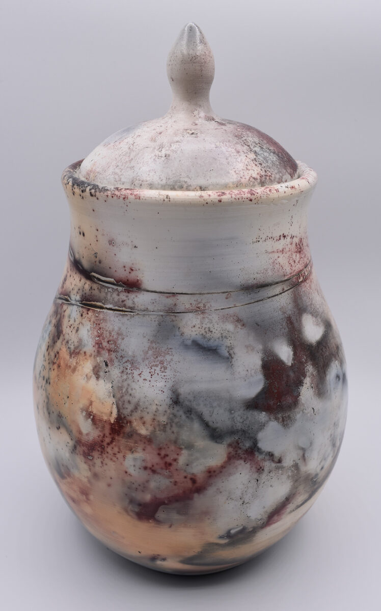Barrel-fired piece by Kathryn Newsom
