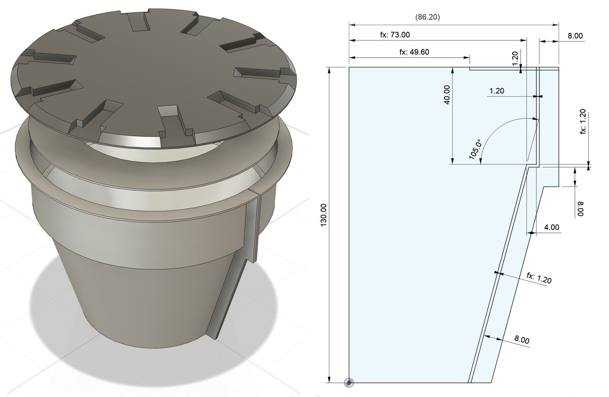 Jigger master for mugs