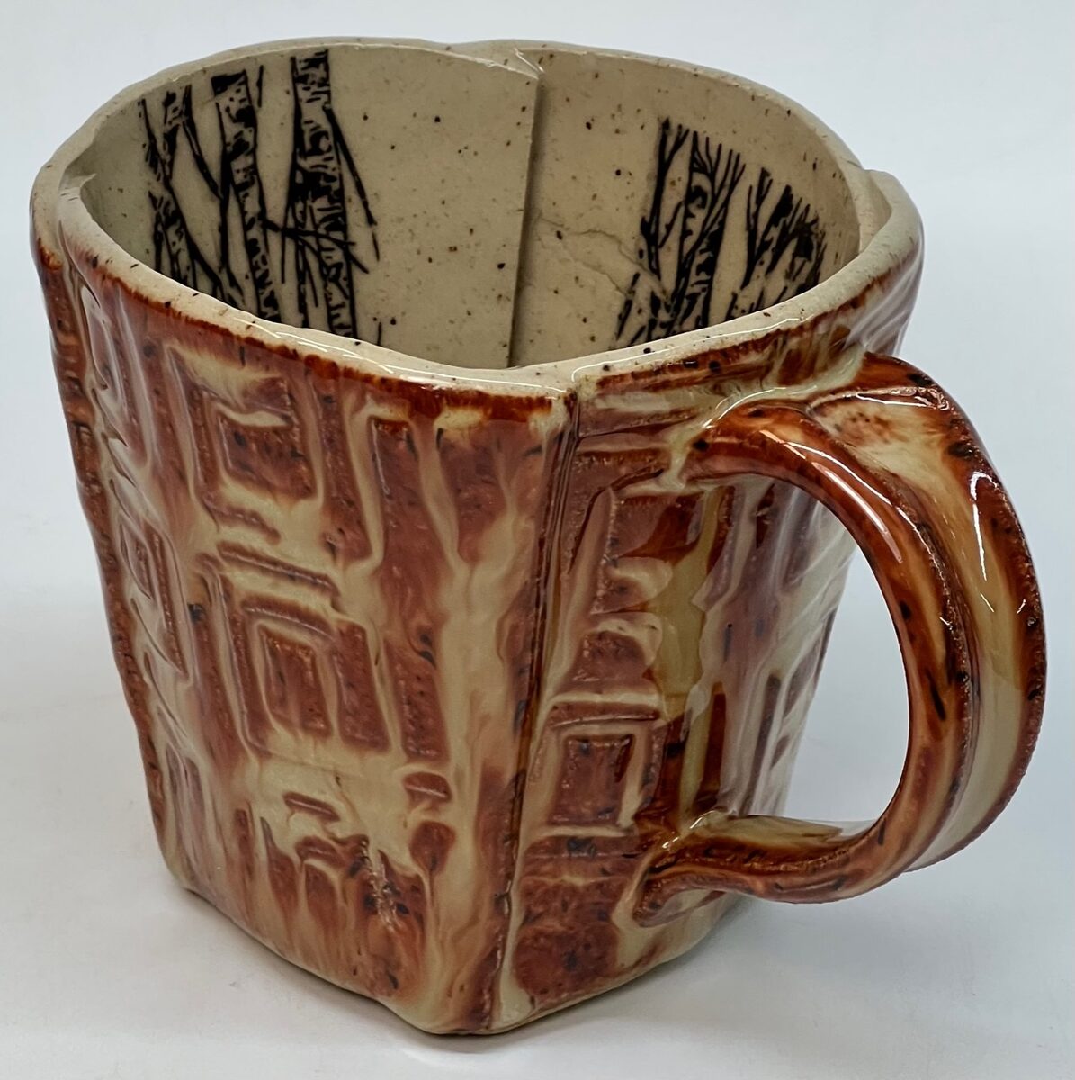 Albany brown glazed mug
