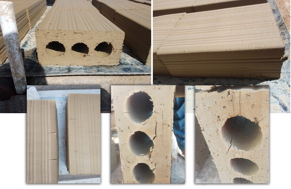 Bricks cracking during drying