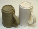 A dry cracked pottery mug