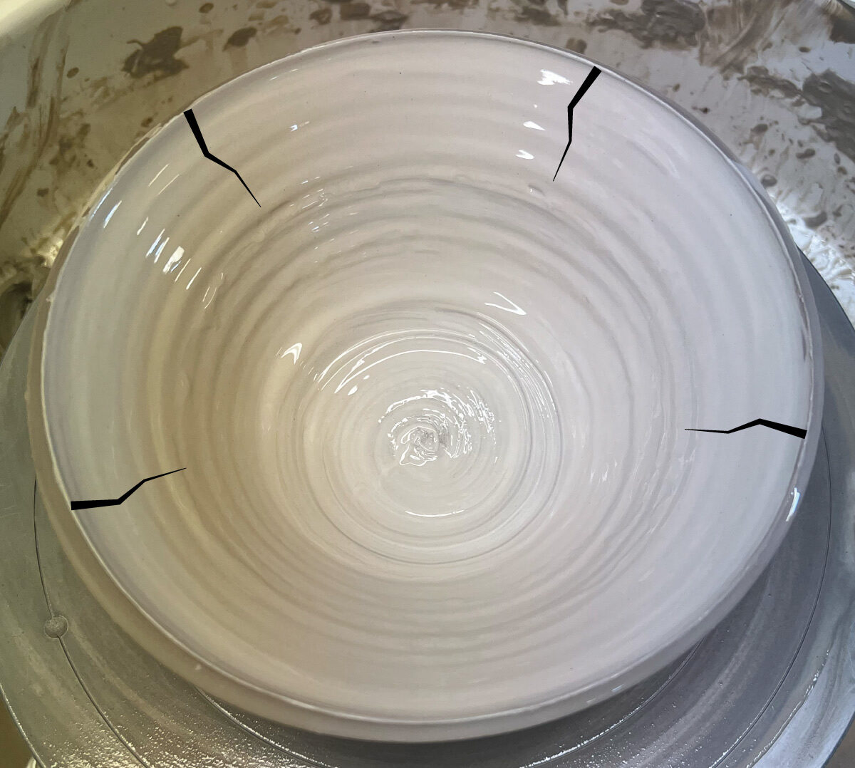 Splitting during throwing
