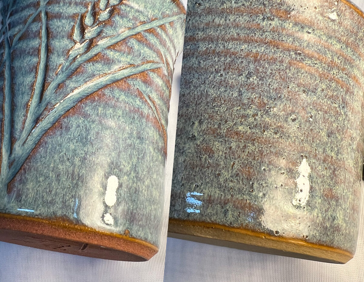 Glaze fires better on coarse body