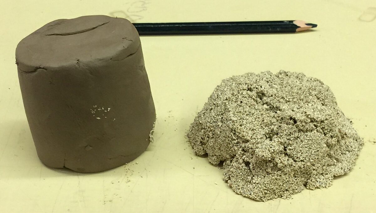 Reverse engineering a heavily grogged clay body