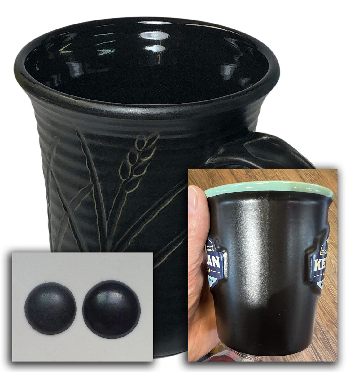 Make your own black glaze