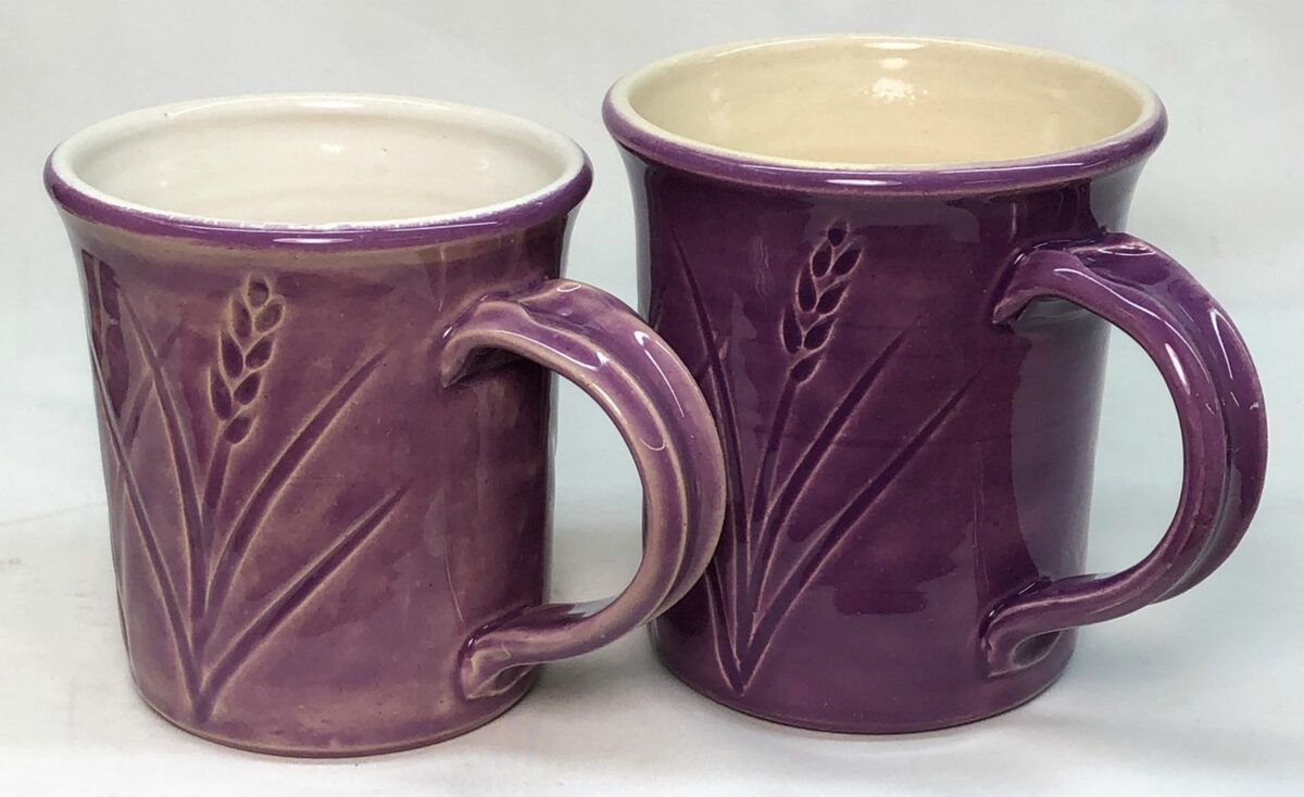Uneven thickness brushing glaze