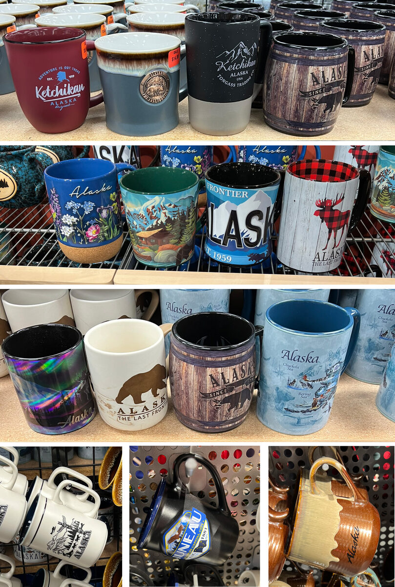 Alaska souvenir coffee mugs
