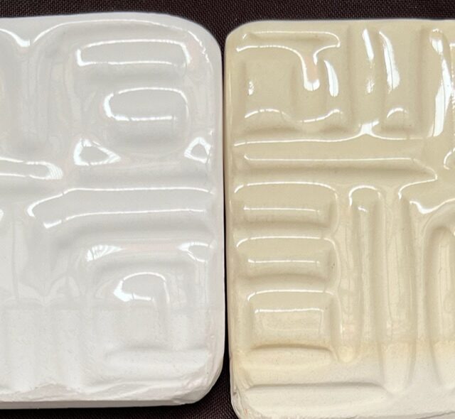 Porcelain clear glaze at cone 04