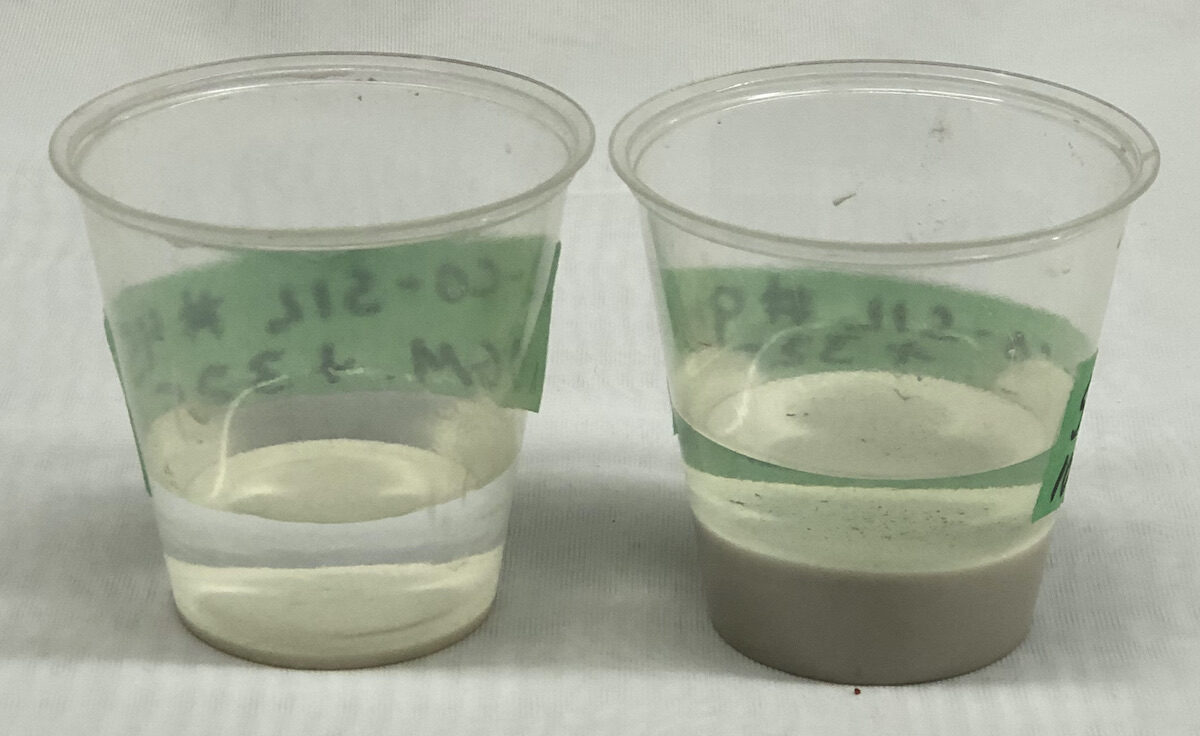 325 vs 200 mesh silica oversize We thought we were using 200 mesh silica until doing this test