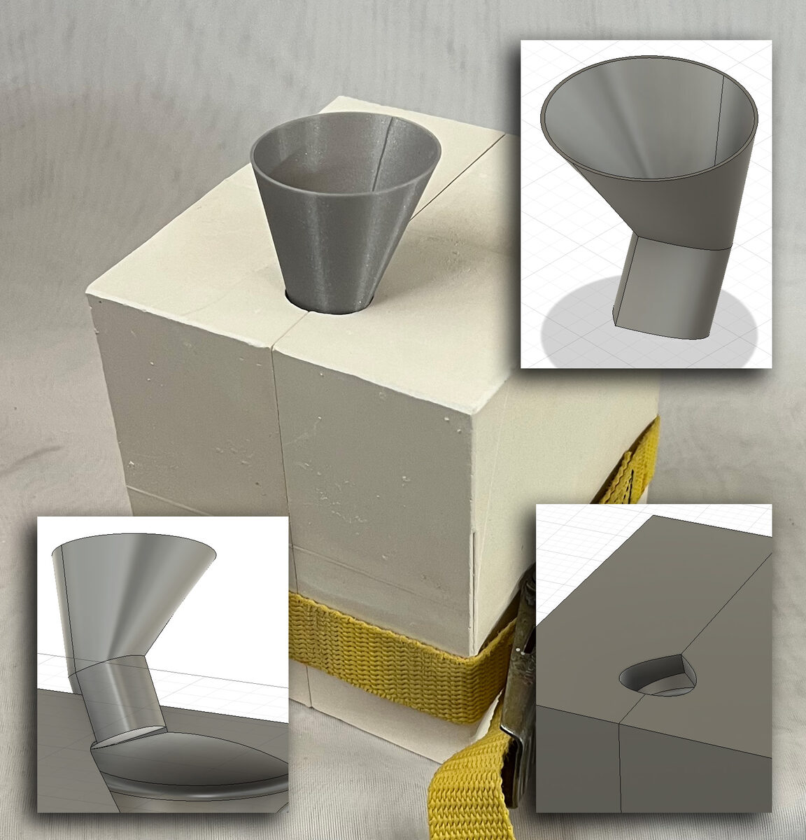 3D printed mold spout