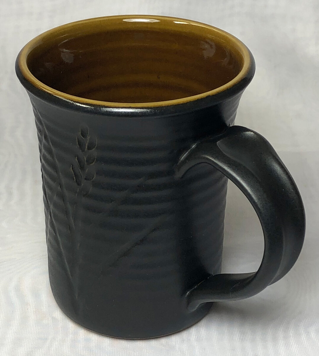 Mother Nature's porcelain black mug