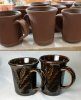 Tenmoku stoneware mugs