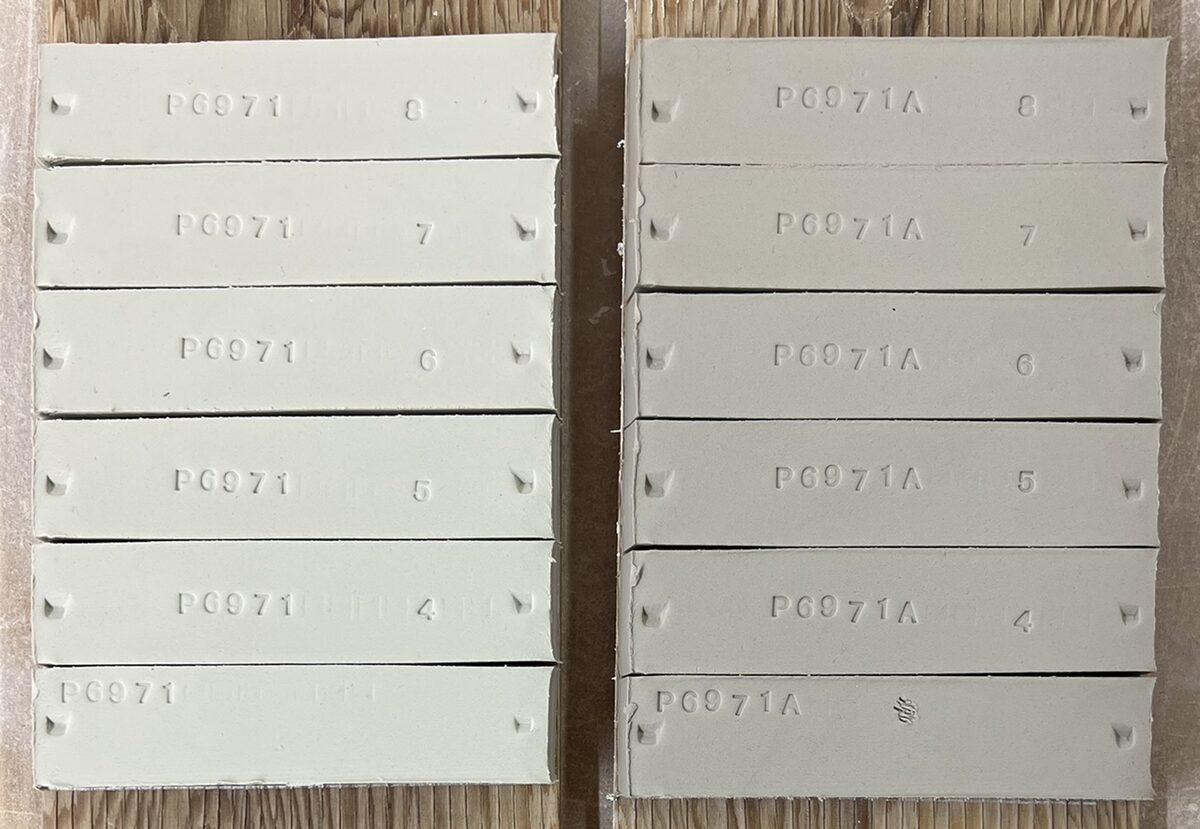 The same kaolin two different shipments